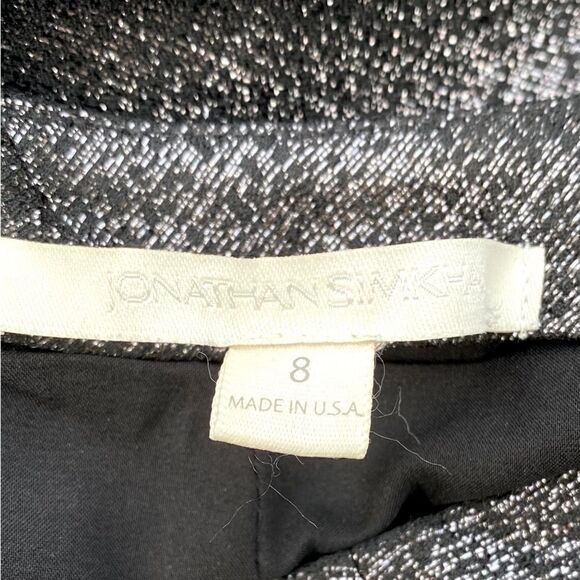 Johnathan Simkhai Black & Silver Metallic Shimmer Pencil Skirt. Size 8. EUC! - Picture 5 of 6